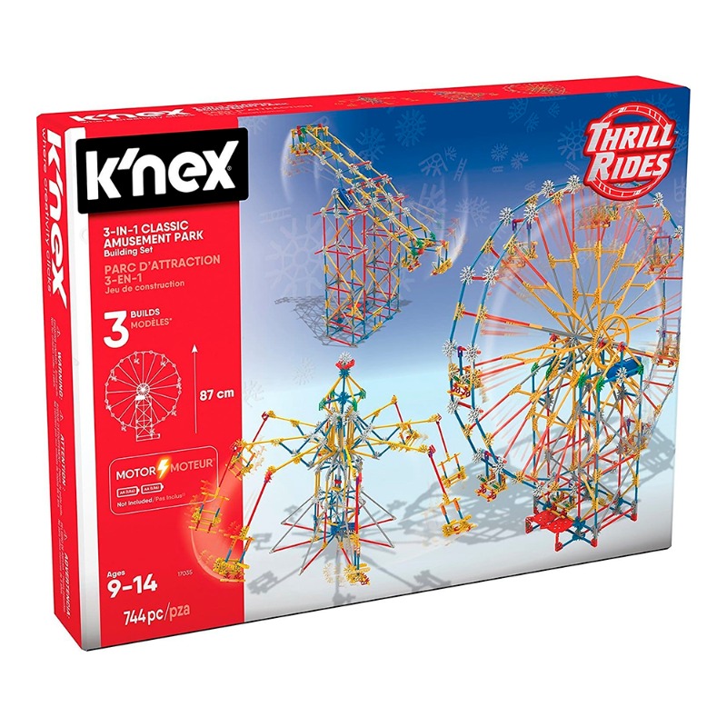 Dabdoob Knex 17035 3-In-1 Classic Amusement Park Building Set