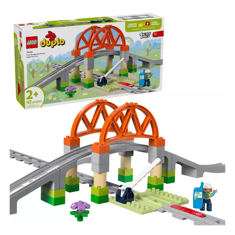 Lego Duplo Town Train Bridge And Tracks Expansion Set 10426