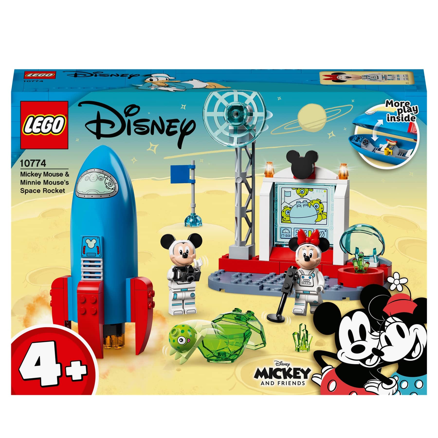 LEGO Disney Mickey And Minnie Mouse Space Rocket - 88 Pcs