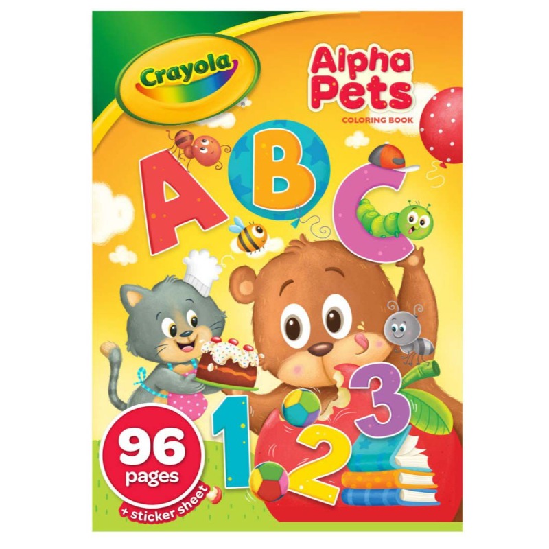 Crayola Alpha Pets Coloring Book 96 Pages