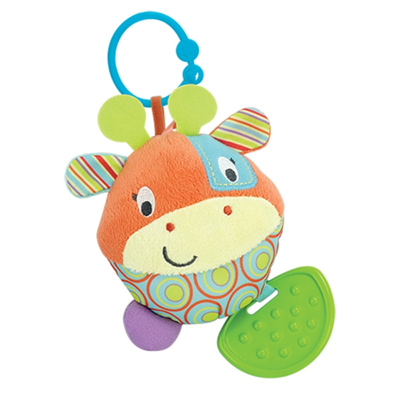 Round Patch the Giraffe Teether Rattle