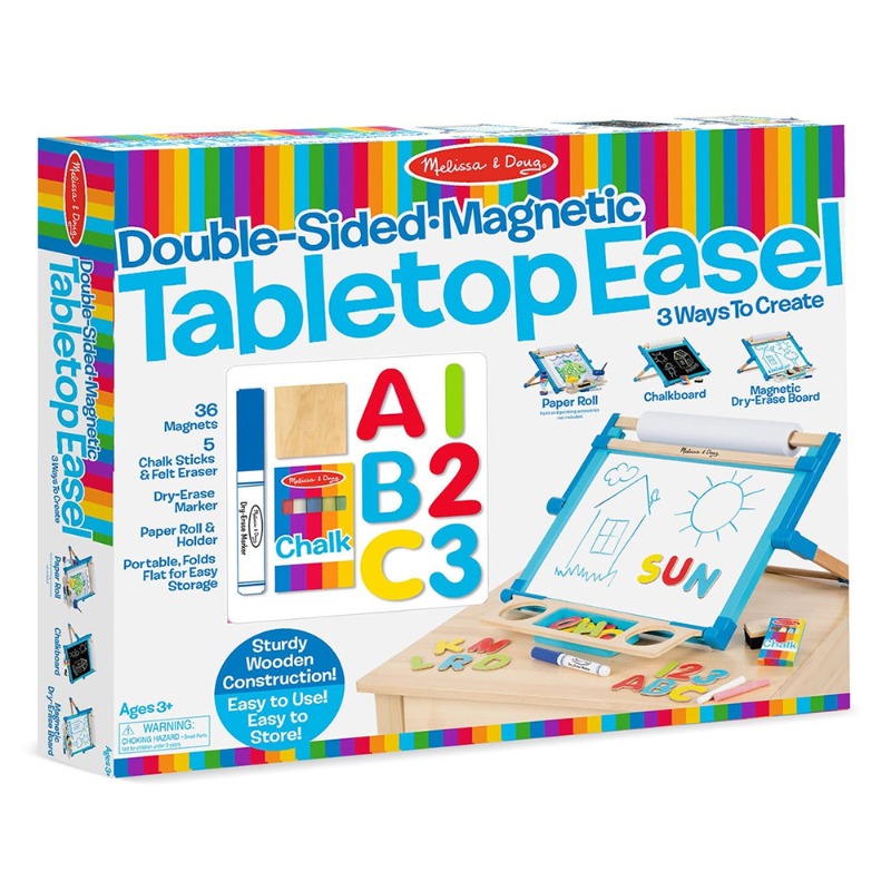 Melissa And Doug Double Sided Magnetic Tabletop Easel