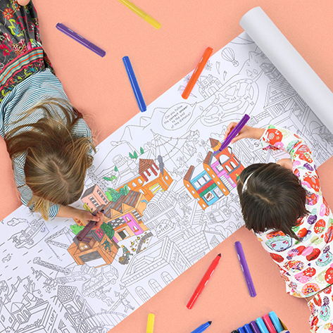 Mideer Giant Coloring Roll-City 10 Meters