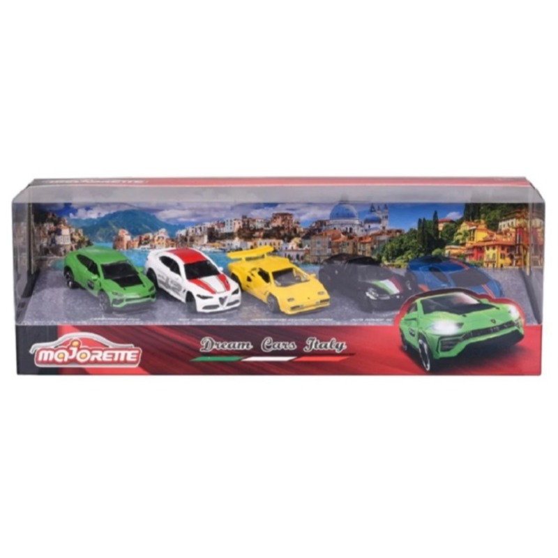Majorette- 5 PC Gift Pack - Dream Cars Italy