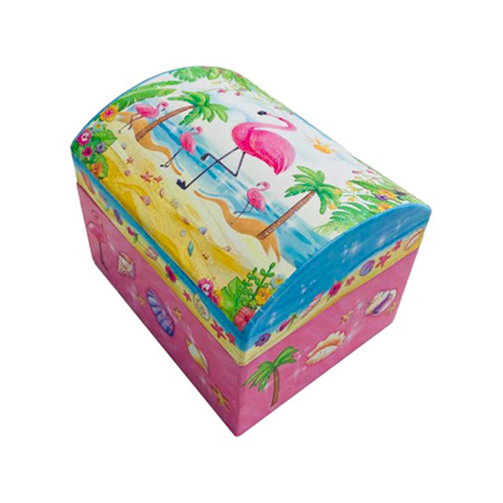 Flamingo Printed Musical Jewelry Box