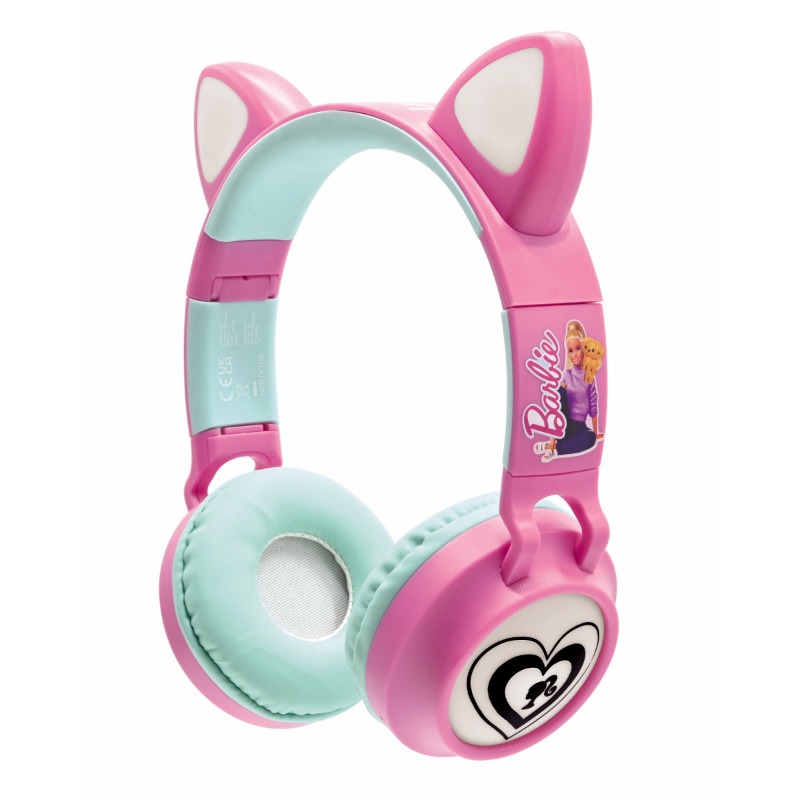 Barbie 2 In 1 Wireless Rechargeable Headphones With Lights