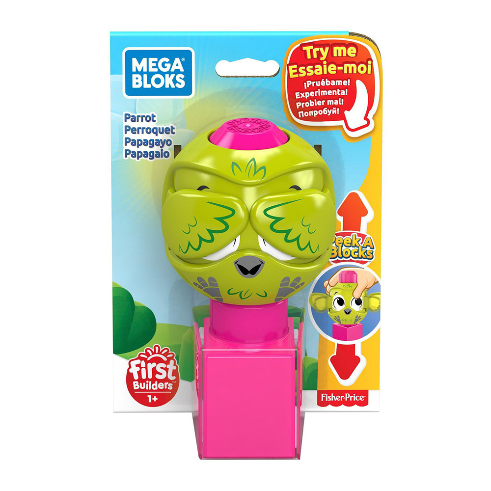 Mega Bloks Peek a Blocks Parrot
