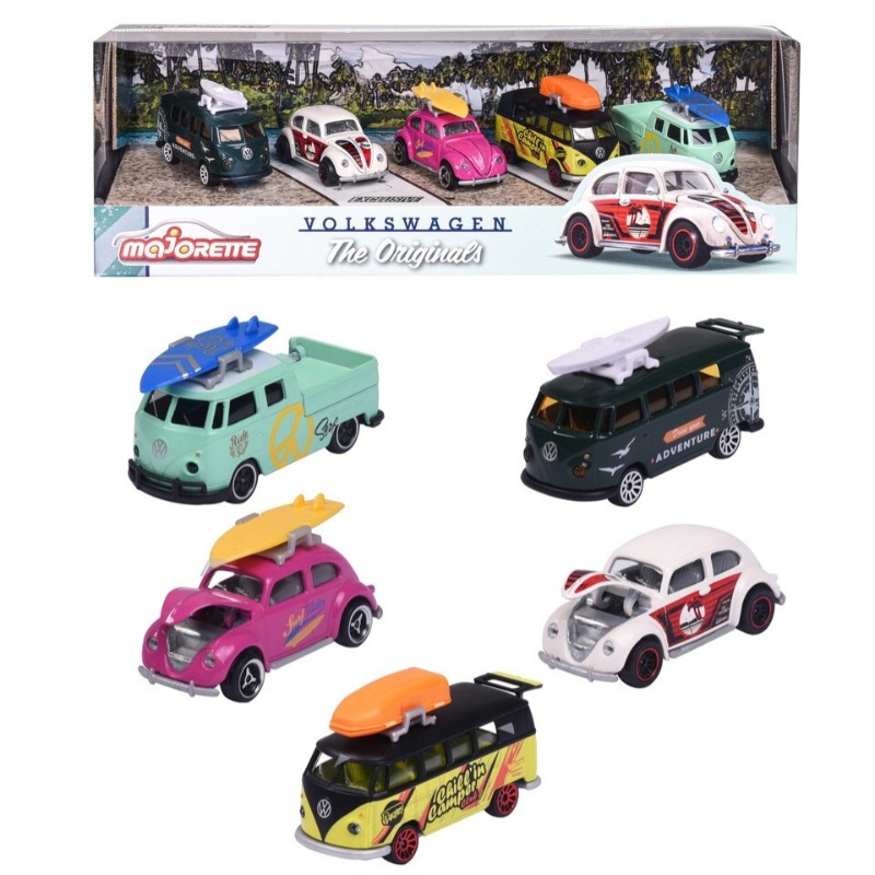 Majorette Genuine Volkswagen Die-Cast 5-Piece Car Set