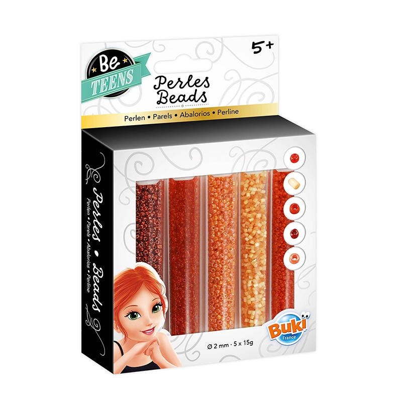 Buki Bead Tubes - Red