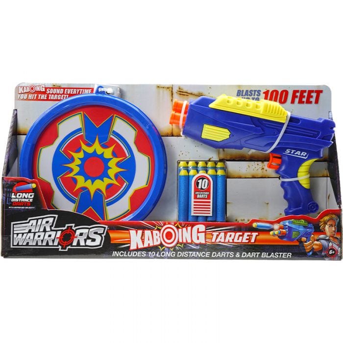 Air Warriors Kaboing Target And Star Dart Blaster Set