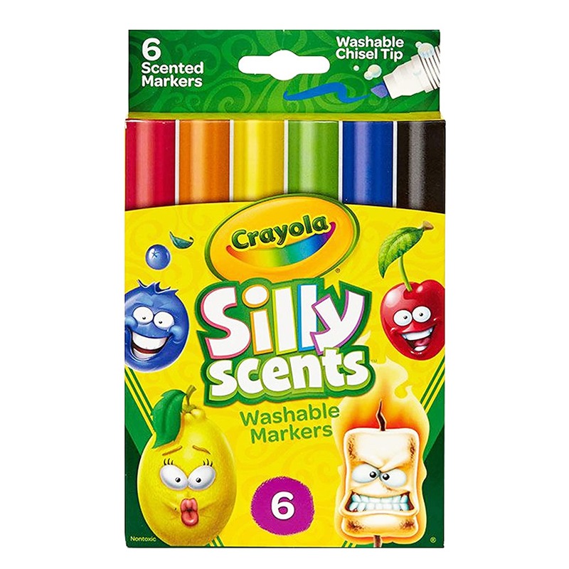 Crayola - 6 Chisel Tip Scented Mark - Assorted