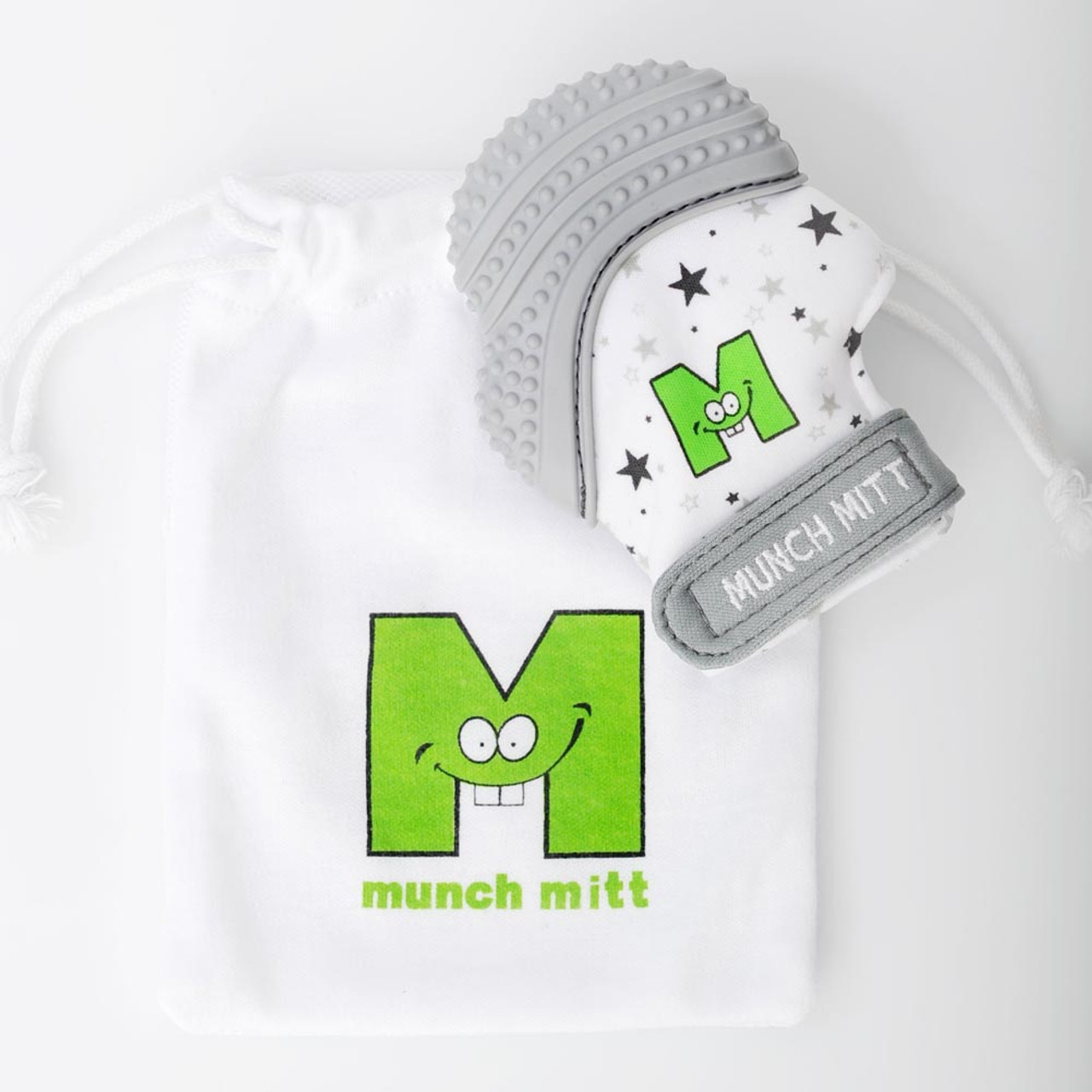 Dabdoob Malarkey Kids Munch Mitt Teether Grey