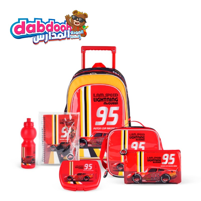 Disney 6in1 Trolley Backpack - Cars Speed