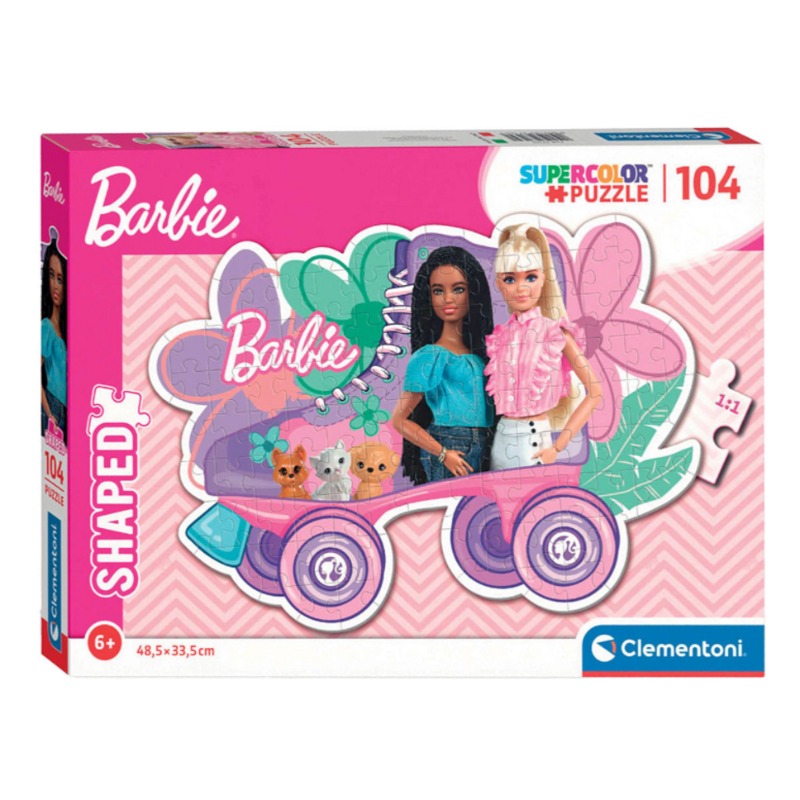 Clementoni Super Color Barbie Sled Puzzle - 104 Pieces