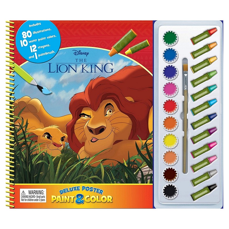 Disney Lion King Deluxe Poster Paint And Color