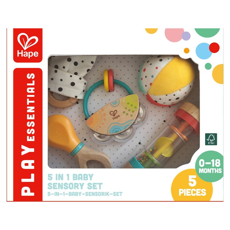 Hape 5-in-1 Baby Sensory Set