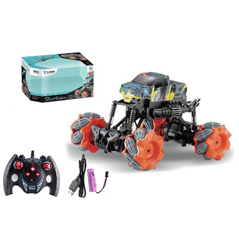 Speed Stunt Drift RC Vehicle Orange Wheels
