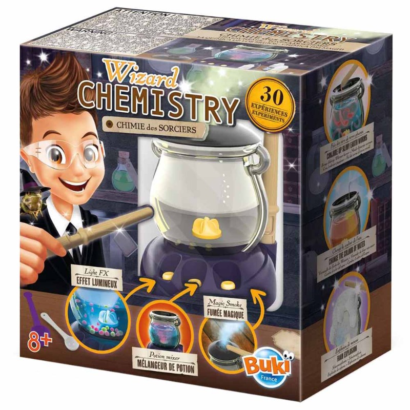 Buki France Wizard Chemistry Kit 30 trials