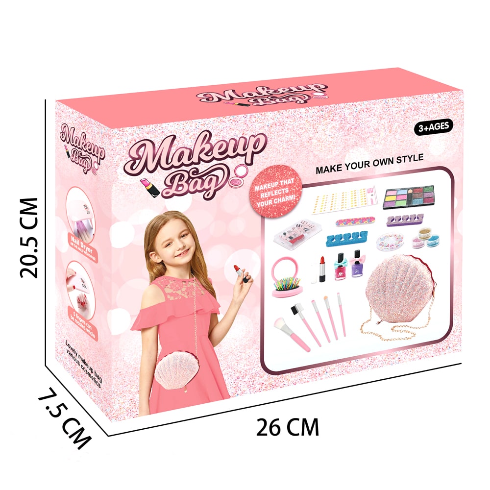 Makeup Set with Shell Bag - 20 Pcs