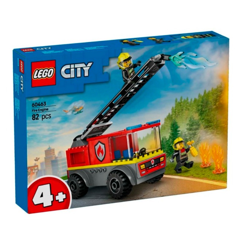 Lego City Fire Engine With Ladder Firefighter Toy 60463