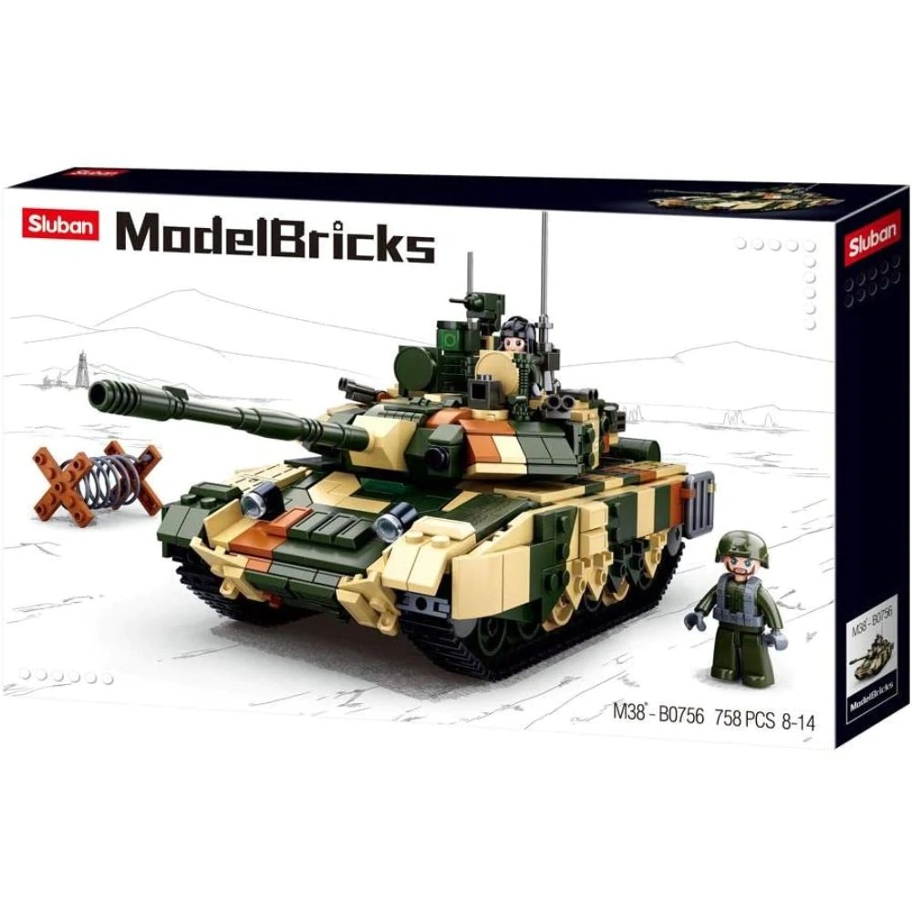 Sluban Model Bricks T90Ms Battle Tank