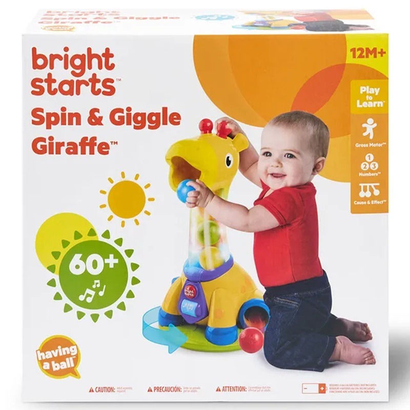 Dabdoob Bright Starts Spin Giggle Giraffe