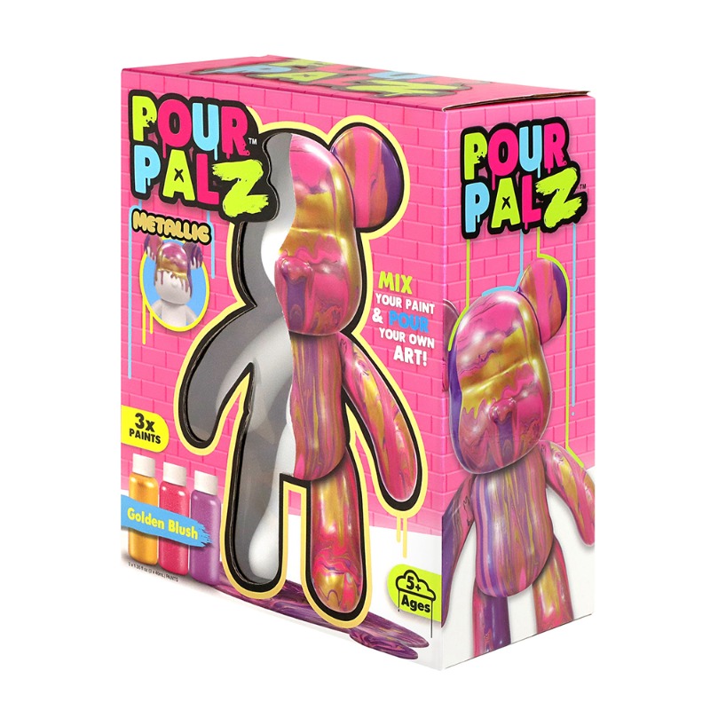 دمية Pour Palz دب معدني – جولدن بلوش 40 مل