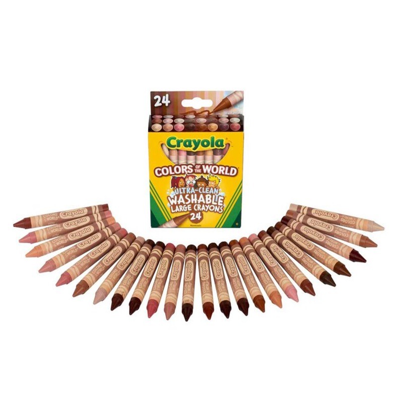 Crayola Colors Of The World Washable Crayons - 24 Count