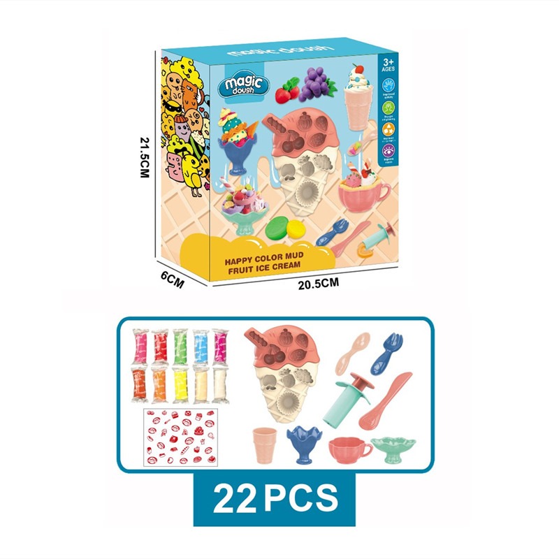 Magic Dough Ice Cream Series 22 Pcs