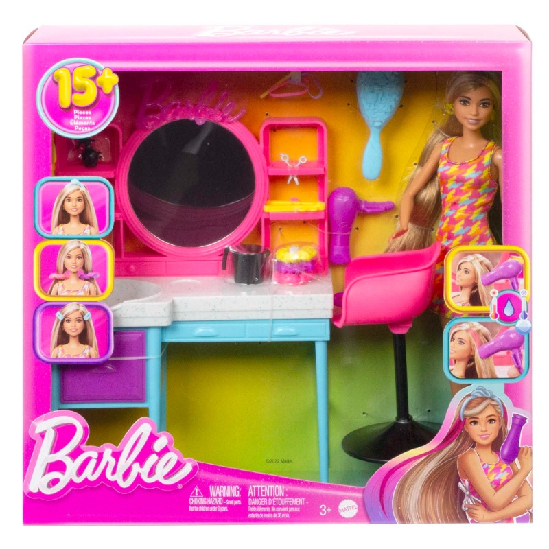 Barbie Doll and Hair Salon Playset