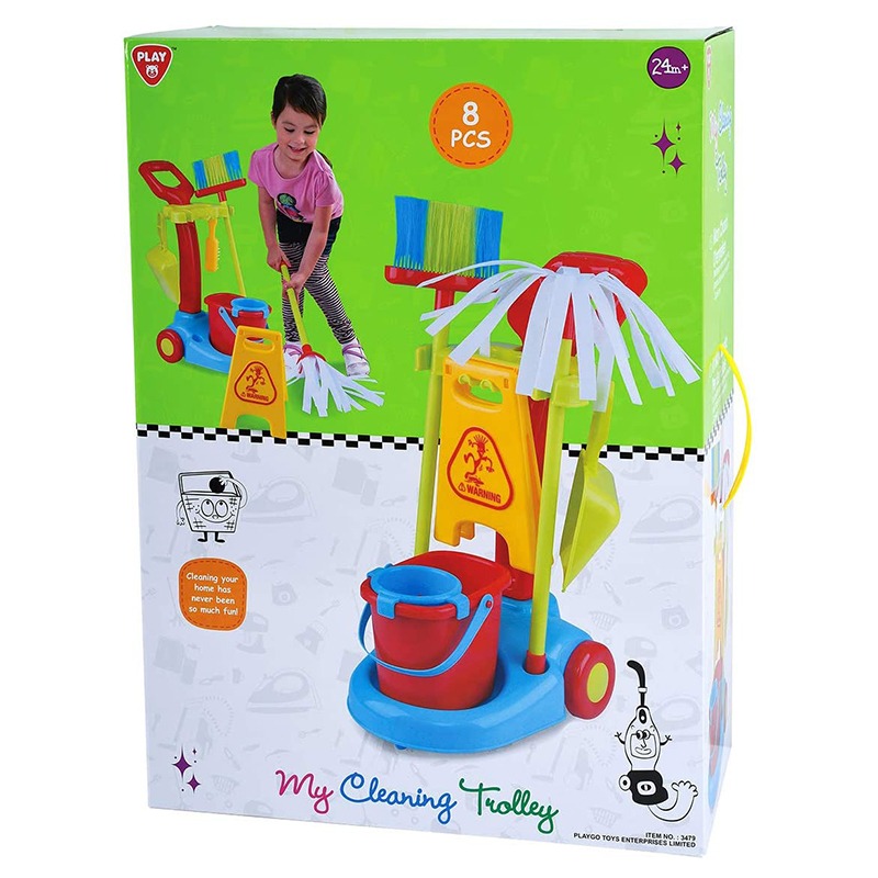 Play Go - My Cleaning Trolley - 8 Pcs
