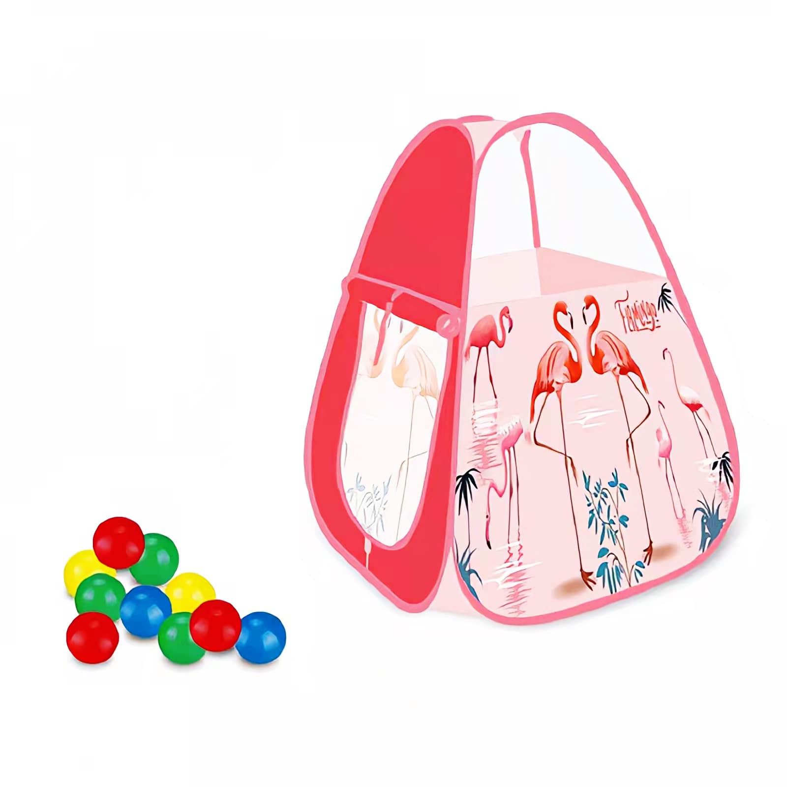 Meying Play Tent Flamingo Ball House - 100 Balls