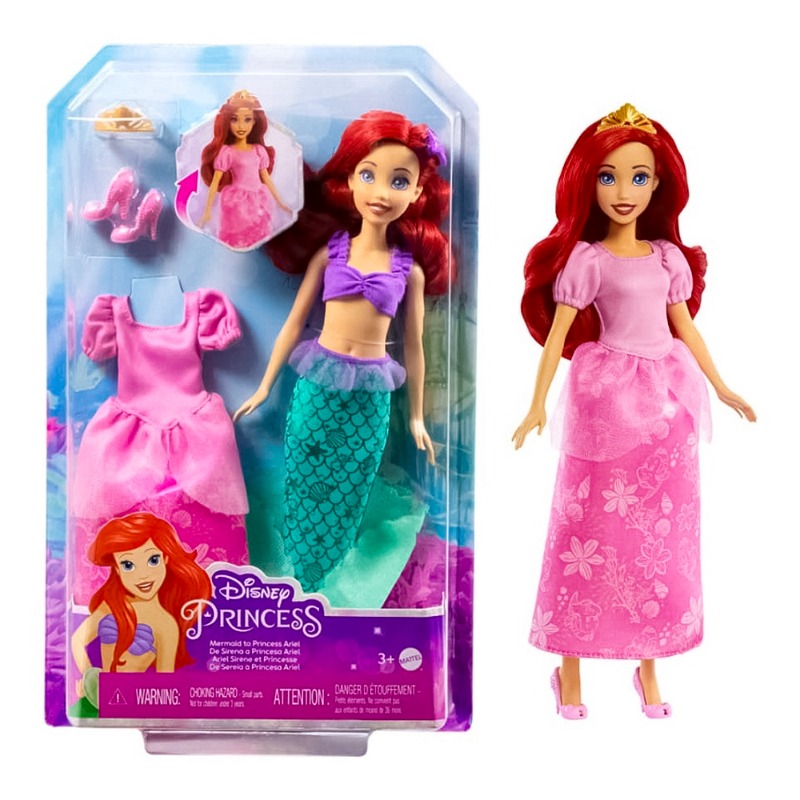 Disney Princess Fashion Doll 2 In 1 - Ariel To Mermaid
