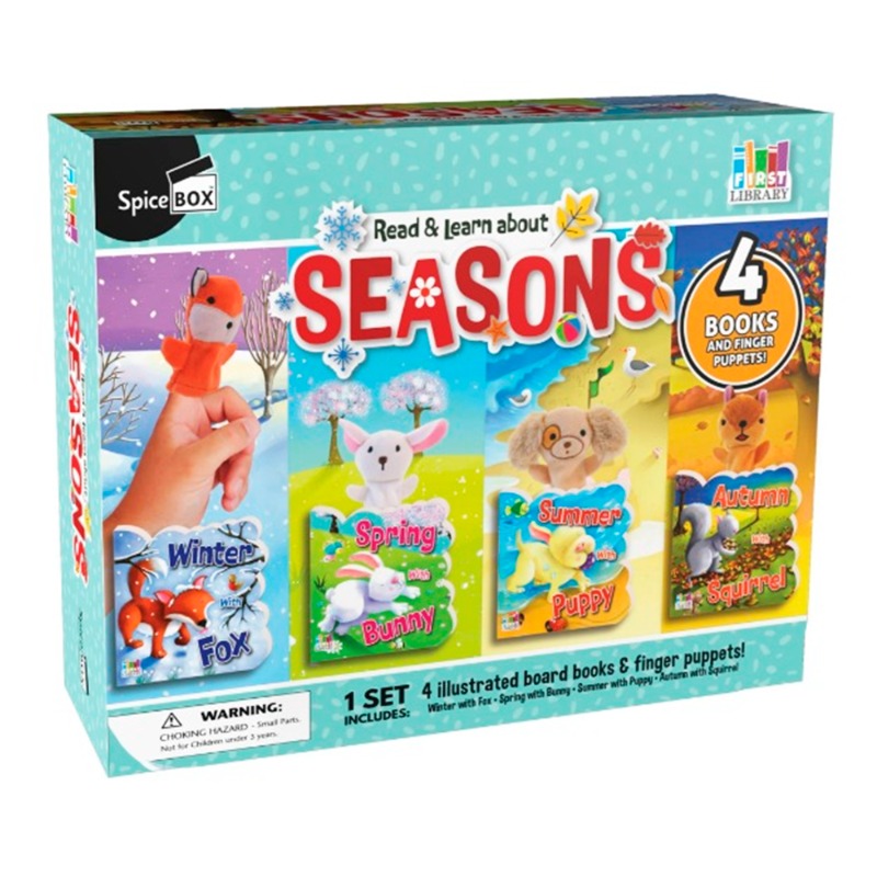 Spice Box Four Seasons Die Cut Board Book And Finger Puppets