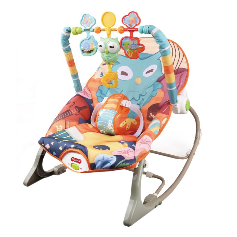 Tiibaby Baby Vibrating Rocking Chair With Music - Owl