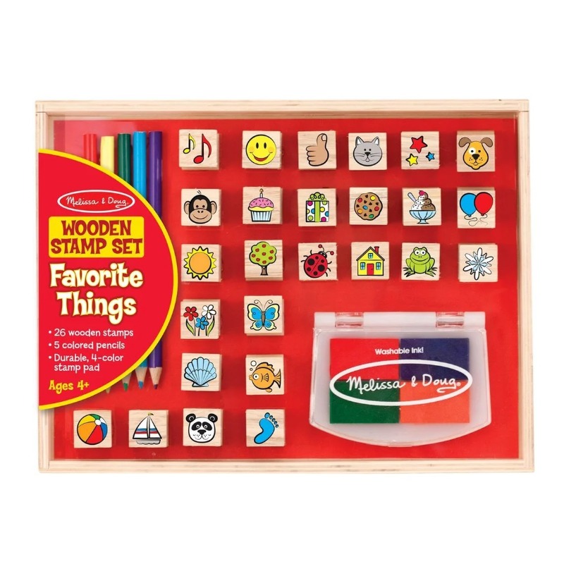 Melissa And Doug Wooden Stamp Set Favourite Things