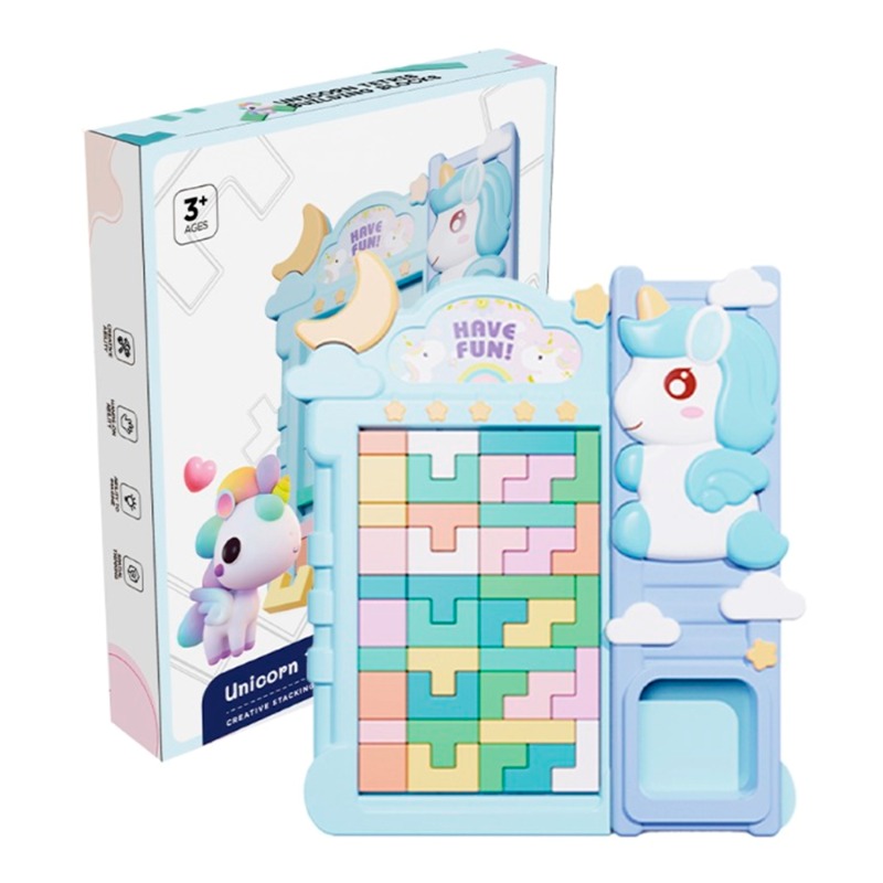 Tetris Building Blocks - Unicorn