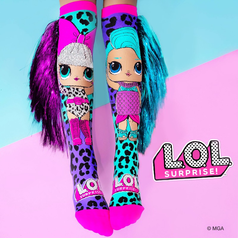 Madmia Lol Disco Dolls Socks - Large
