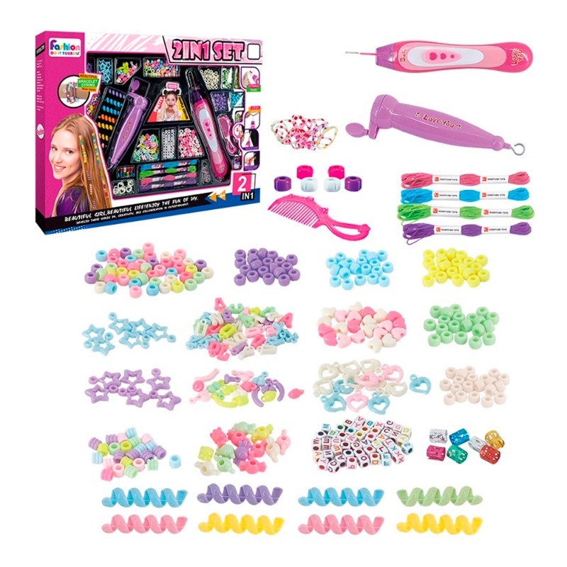 Hair Styling And Bracelet Design Kit