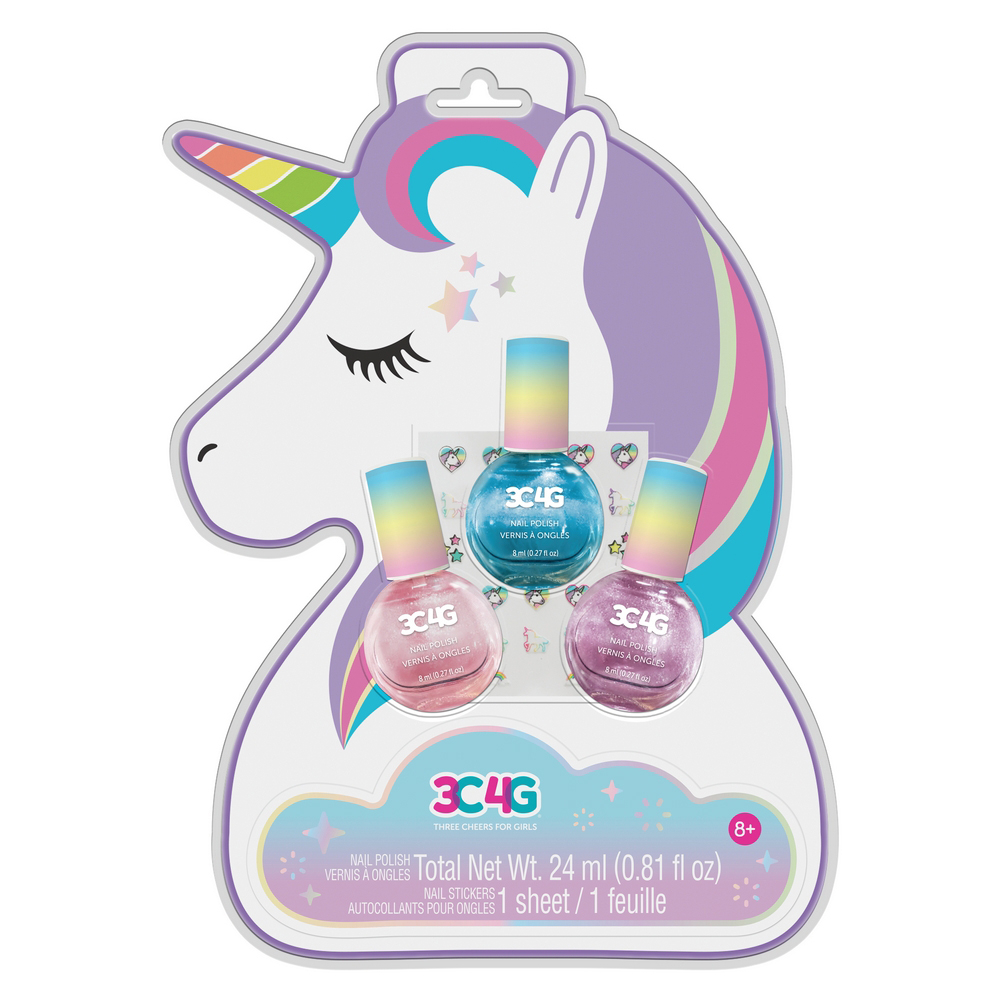 3C4G - Unicorn Hologram Nail Polish Trio