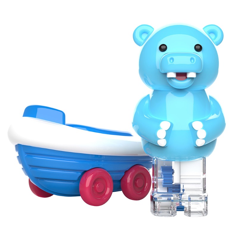 Educational Insights Zoomigos Hippo with Rowboat Zoomer