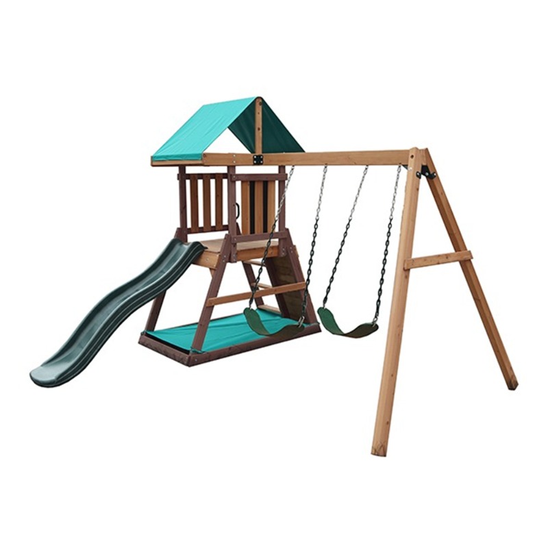 Mountpeak Matterhorn Swing Set And Playhouse