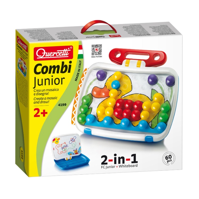 Quercetti 2-in-1 Combi Junior Mosaic Insert - 60 Pin