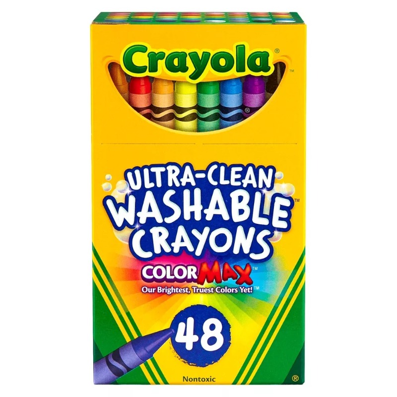 Crayola Ultraclean Crayons Washable - 48 Colors