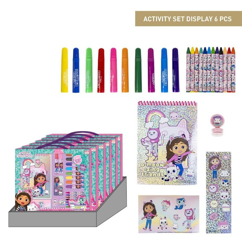 Gabbys Doll House Colorable Stationery Display Set Box