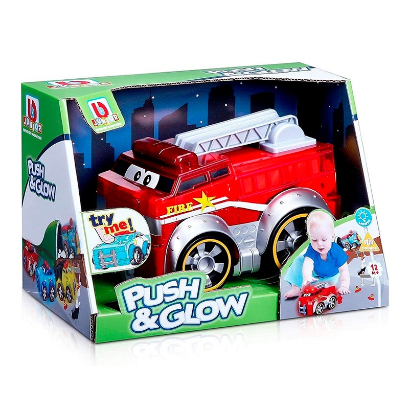 Bburago - Junior Push & Glow Fire Truck