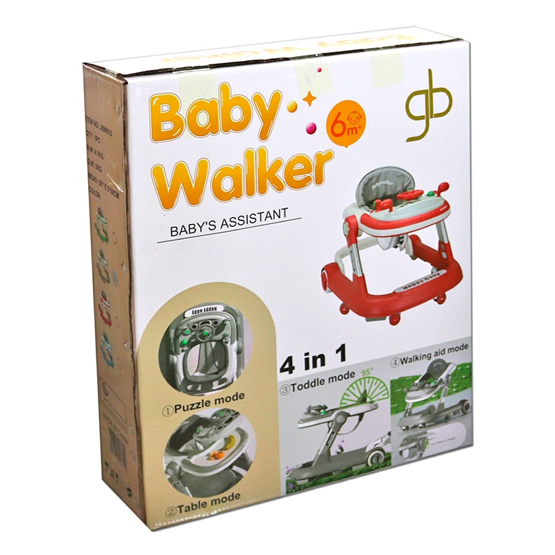 4 In 1 Baby Walker - Multicolor
