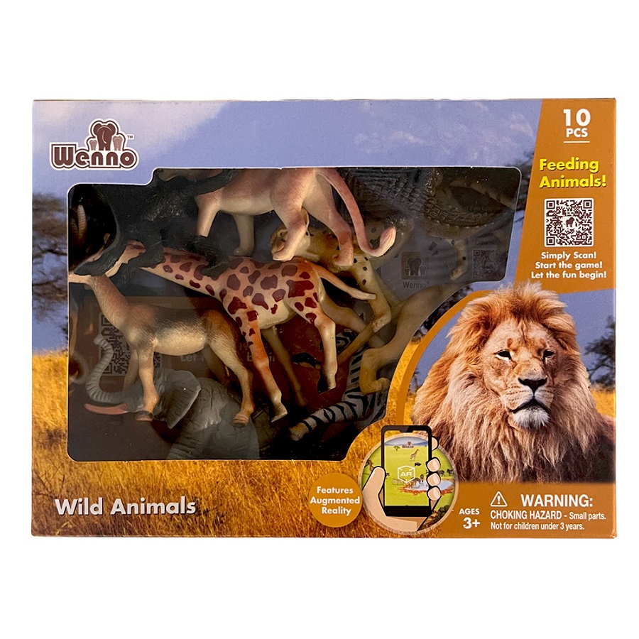 Wenno Wild Animals Playset - 10 Pcs