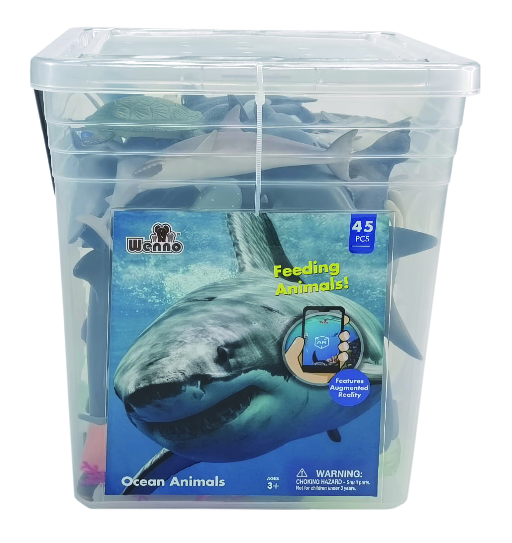 Wenno Ocean Animals Playset - 45 Pcs