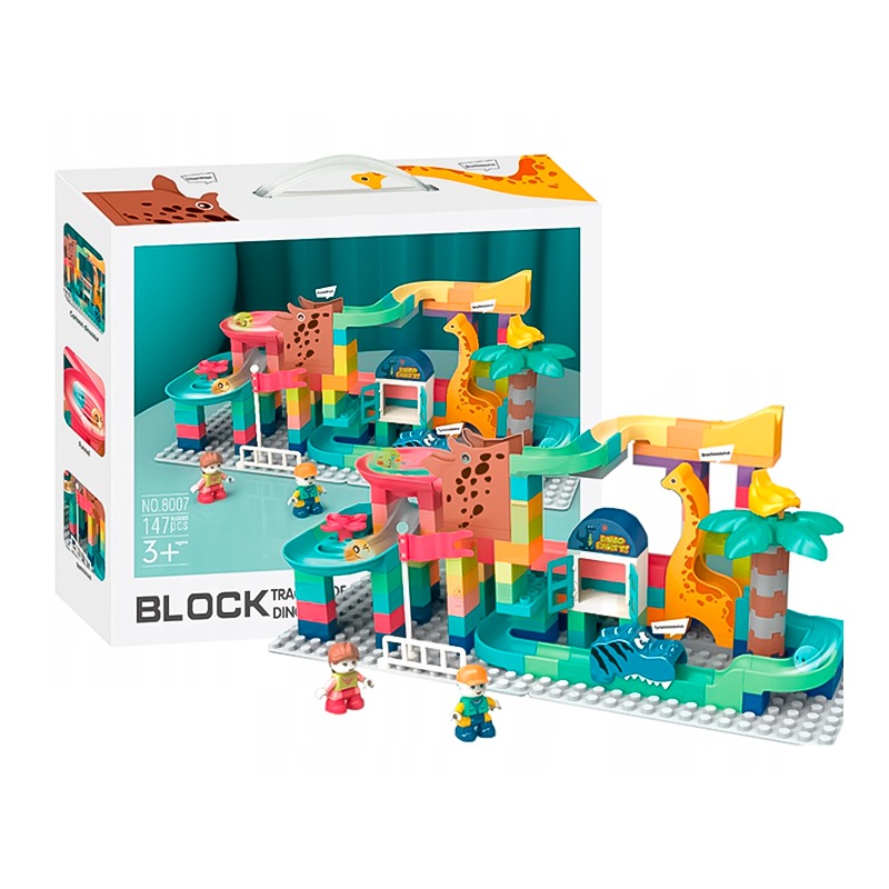 Ibi-Irn Cube Track Dinosaur Park Building -147 Piece